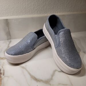 G by Guess Cherita Slip on Rhinestone Sneakers 7 1/2